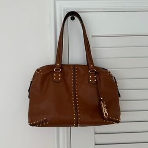 MICHAEL Michael Kors Astor Medium Studded Leather Shoulder Tote